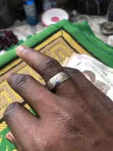 Sifisrri 8mm árabe islámica anillos con escrituras Acero inoxidable religioso oración musulmana banda Anillo para hombres regalo de joyas de fiesta Anillo