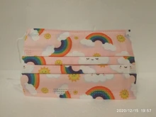 Entrega rápida 50 Uds máscara de niño una caja de dibujos animados de los niños, máscara desechable 3 capa niño chico de higiene espesar cara máscara de la boca