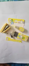 Sumikko Gurashi-Juego de Mini grapadora de dibujos animados, accesorios de Escuela Japonesa, librería portátil, papelería, escuela y oficina