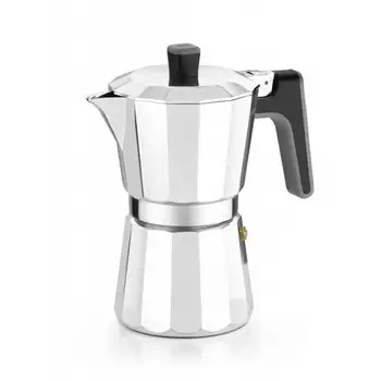 

Cafetera bra perfecta - 9 tazas - aluminio - fondo para induccion total - apta todo tipo cocinas