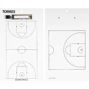 Тактическая доска для баскетбола Torres TR1003B белая | Спорт и развлечения