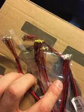 Modelo de tren SMD 20x presoldado, Micro Litz, cables LED con cable, 30cm, 6 colores opcionales para escenas de modelos de tren/ferrocarril