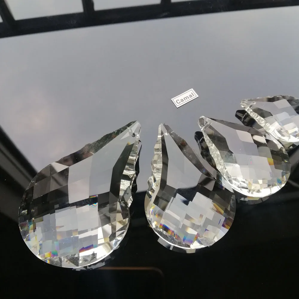 1PCS 38/50/60/76mm K9 Crystal Glass Grid Gourd Prisms Pendant crystal beads crystal sun catcher chandelier crystal drops SunCatcher Lamp Lighting Chandelier Parts Hanging Ornament