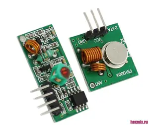 Arduino transmitter and receiver rd-rf5-433 RF 433 MHz kit.