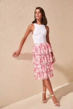 

Trendyol Flower Pattern Skirt TWOSS20ET0200