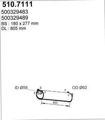 Сист выхлопа груз. iveco new daily 35c11 13 35s11 50c11 silenz