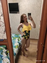 PatPat-trajes de baño a juego para la familia, bañadores con estampado Floral a rayas de un hombro, novedad de 2021