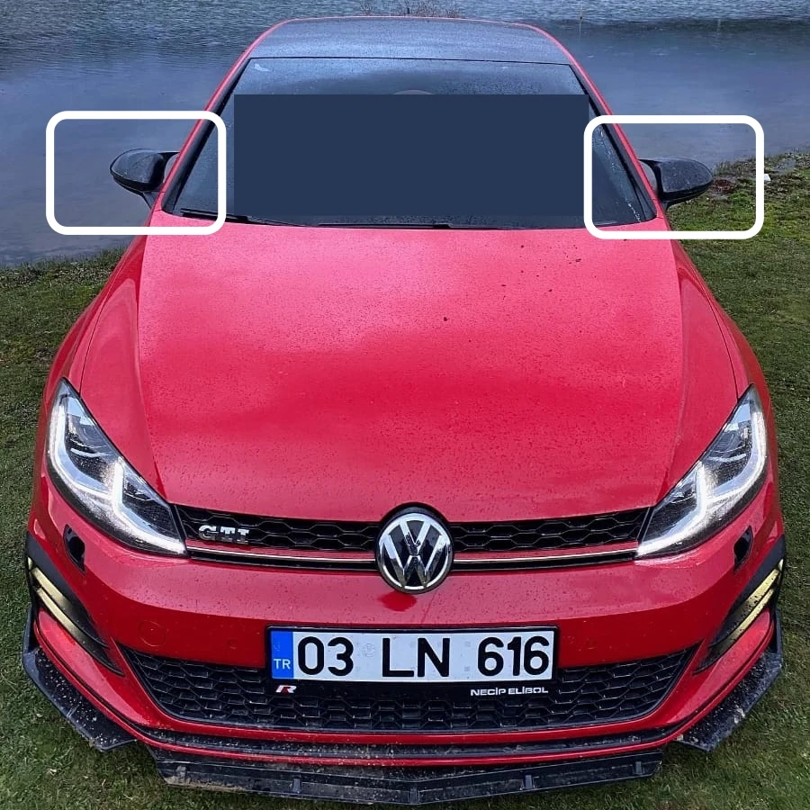 Зеркальный чехол для Golf 7 Bat, аксессуары для зеркала VW Golf 7 MK7 2012 2013 2014 2015 2016 2017 2018 2019, зеркало заднего вида|Зеркала и крышки| | АлиЭкспресс