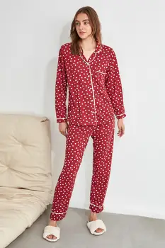 

Trendyol Heart Pattern Knitted Pajamas Set THMAW21PT0423