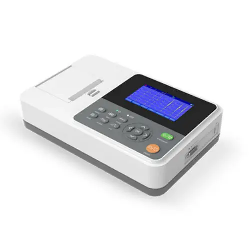 CONTEC E3 ECG Machine 4.3&lsquo;&rsquo; Colorful HD Display Screen 3 Channel 12 Leads Machine Accurate Measurement Auto-analysis Function