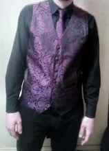 Conjunto de chaleco de seda clásico para hombre, traje con bolsillo cuadrado, Barry.Wang