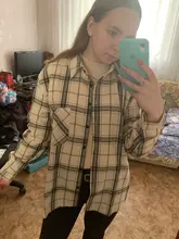 Plaid Shirts Outwear Spring Womens Blouses Checked-Tops Long-Sleeve Loose Female Autumn