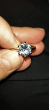 Anillo de oro blanco de 18 quilates y Circonia cúbica para mujer, sortija de boda, plata 925, Zirconia, circonita, zirconita, 2,0 quilates, con certificado