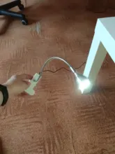 Desk-Lamp Book-Lights Clip-Holder Usb Led Reading Foldable Rechargeable Flexible Usb-Power-Supply