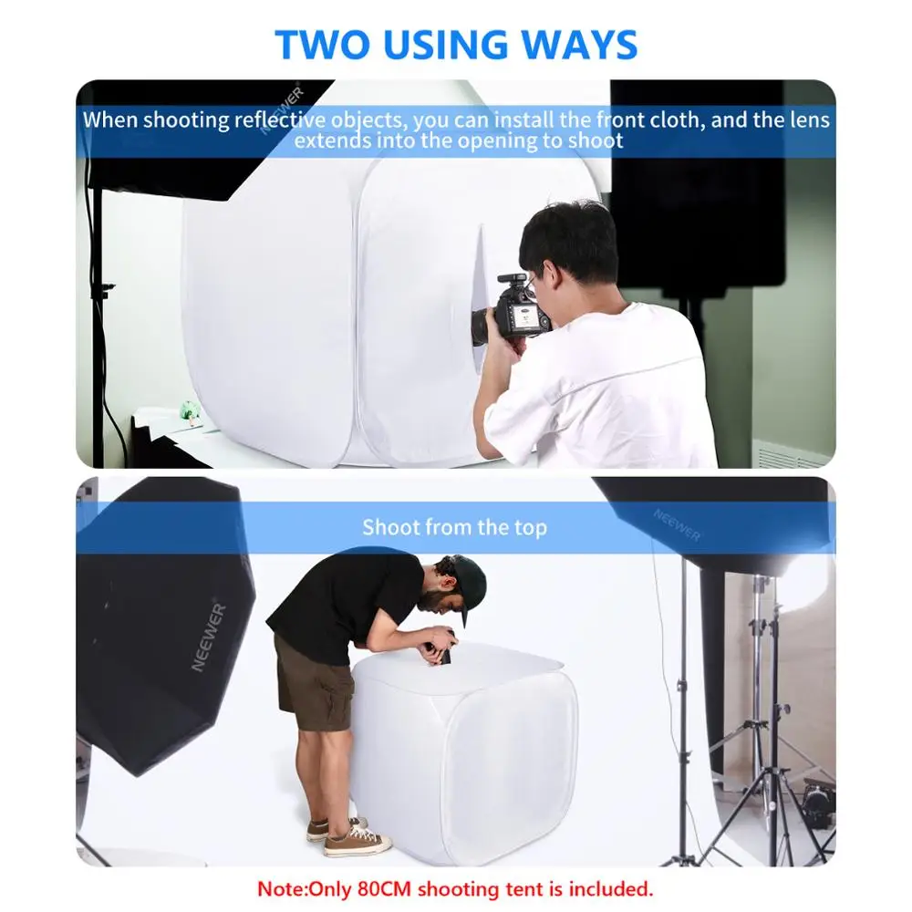Neewer софтбокс для фотосъемки 24x24 дюйма/60x60 см светильник фотографии палатка куб