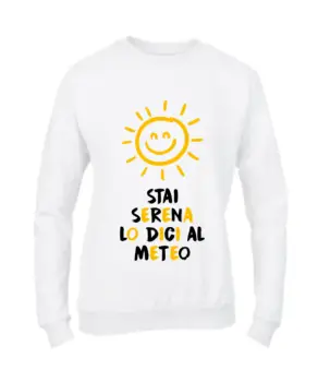 

Felpa girocollo donna basic Top Qualità Top Vestibilità STAI SERENA MADE IN ITALY