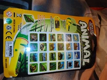 Balleenshiny-rompecabezas de interacción para padres e hijos, juguete luminoso para Educación Temprana, lámpara de proyector de Tobogán, Animal, dinosaurio