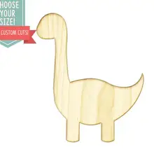 Динозавр вырезанный по дереву-на заказ Выберите свой размер-лазерная резка Деревянные Художественные товары для рукоделия Настенный декор свадебный детский DCS0002