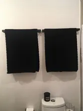 Hook Hardware Paper-Holder Towel-Bar Bathroom-Accessories Toilet Kitchen Black Stainless-Steel