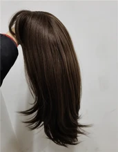 EASIHAIR-Peluca de BoBo marrón oscuro con flequillo, sintética, ondulada, de capa media, para mujeres negras, Cosplay, fiesta, resistente al calor, Natural