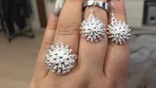 DOTEFFIL-Anillo de Plata de Ley 925 con diseño Coral, joyería de compromiso con diseño de fuegos artificiales, para mujeres