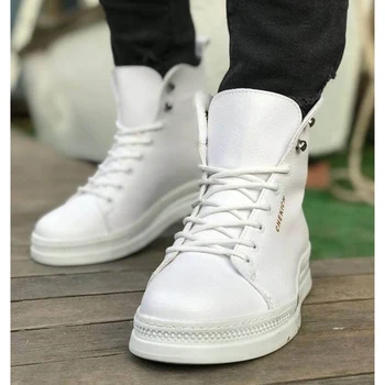 

Chekich Male Boots WHITE High Quality 100% Vegan Leather Men Boots. Shoe Boot, Sneaker Boot, Chaussure Boot, Uomo Boot, Young Man Boots, Chaussures De Jeunes Hommes, Leather Boots
