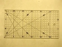 Regla transparente de dibujo, 1 unidad de 30x15cm, regla alineada con Patchwork acrílico, suministros de medición para costura de oficina y escuela