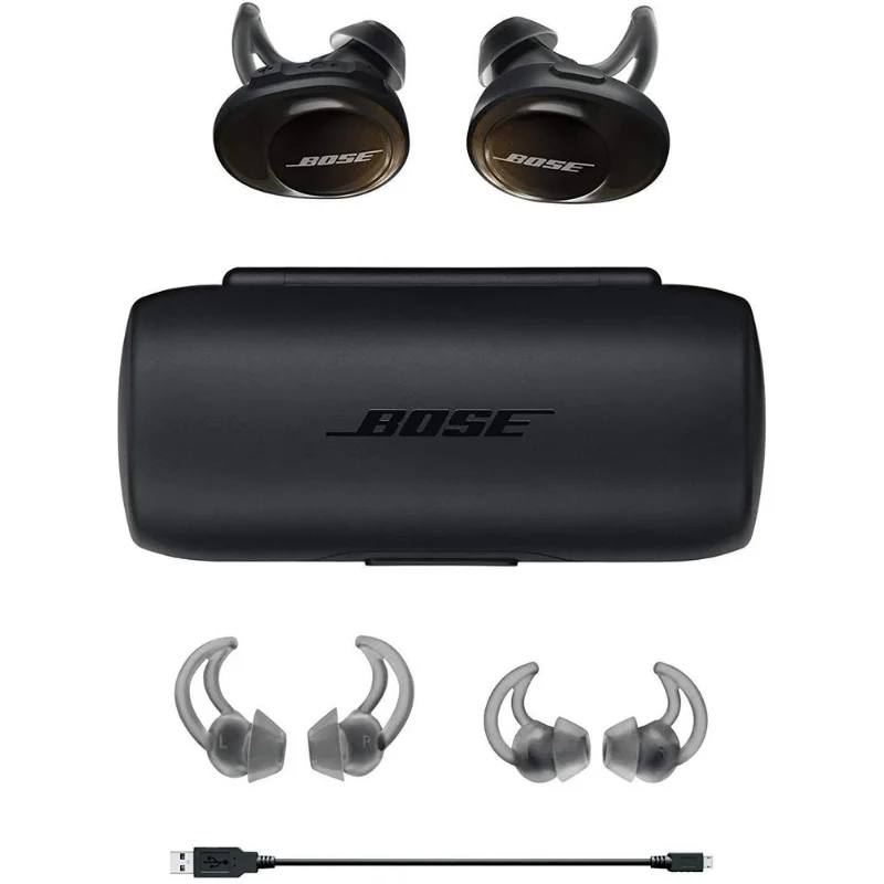 Bose headphones SoundSport Free black IPX4 Intraurales wireless Bluetooth presence Firmware Resistencia sweating