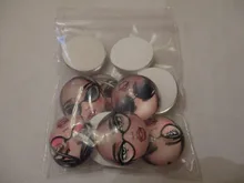 Matryoshka rusa, 10 Uds., mezcla de 12mm/18mm/20mm/25mm, cabujones redondos de cristal para hacer fotos