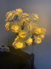 Table-Lamp Night-Lights Bedroom Decor Flower-Tree Rose Christmas Xmas LED USB Wedding