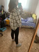 Plaid Shirts Outwear Spring Womens Blouses Checked-Tops Long-Sleeve Loose Female Autumn