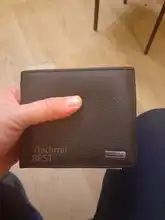 Nombre libre grabado corta de los hombres de cuero genuino de carteras de moda cartera para tarjetas y monedas hombres monedero simples, de calidad carteras masculinas