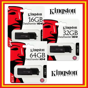 

Pendrive Kingston DataTraveler 104 USB 2.0 16 hard gb 32 hard gb 64 hard gb-Original usb Memory Flash Drive