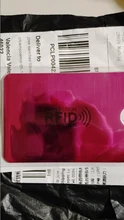 Nuevo Anti Rfid tarjetero para tarjetas bancarias de NFC de bloqueo lector Identificación de bloqueo de Bolsa de tarjeta de crédito de las mujeres de los hombres láser aluminio tarjeta caso proteger