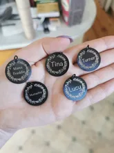 Dog-Id-Tags Puppy-Tag Pet-Collar-Tags Engraved Dog-Lovers Personalized Anti-Lost 