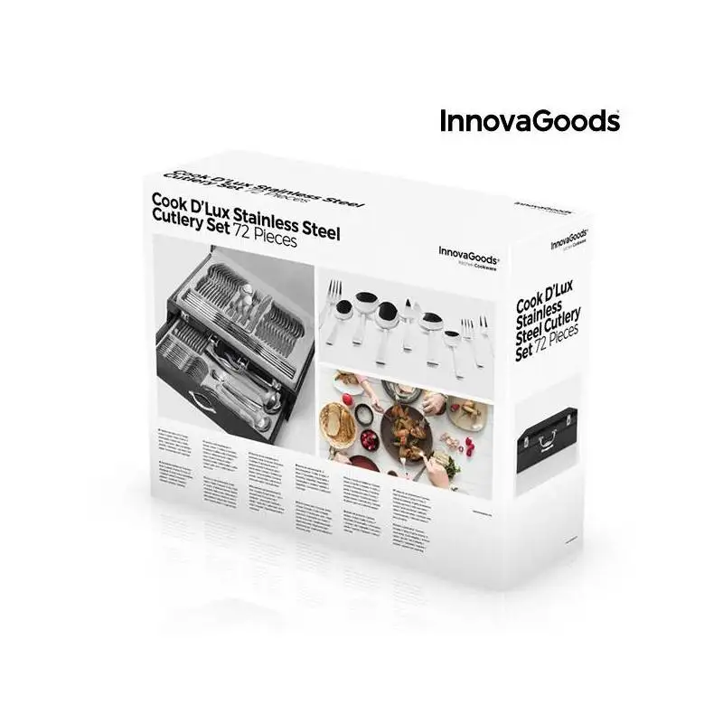 Столовые приборы из нержавеющей стали Cook D'Lux InnovaGoods(72 шт