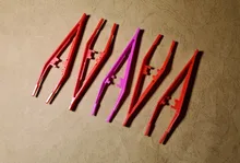 5 unids/set niños seguridad cuentas de plástico pinzas para rompecabezas de modelo Kits de construcción de los niños juguetes de bricolaje arte accesorios de artesanía herramientas
