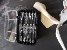 Gafas de aumento con luz LED y soporte para la cabeza, lupa de lectura manos libres para joyería, lupa artesanal