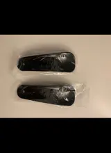 Cuernos de zapatos profesionales de 1-2 uds. De 16cm, calzador tipo cuchara de plástico negro, levantador de zapatos, Slips robustos y flexibles de 10cm