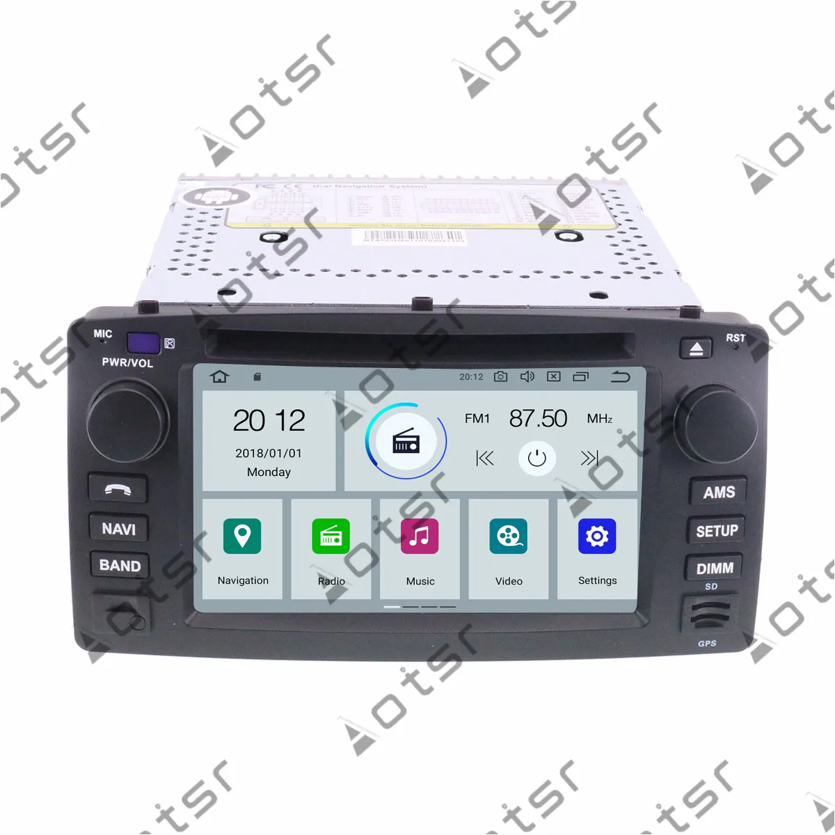 Cheap 6.2" Android 9.0 IPS GPS Navigation Car Radio Player For Toyota corolla 2001-2006 Multimedia Player Tape Recorder Head Unit 3