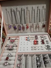 Caja de almacenamiento de joyas de cuero PU, embalaje multifunción portátil de estilo europeo con cajón, regalo de invierno