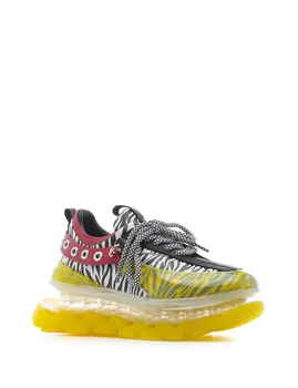 

ILVi-Handmade Genuine Leather Hold Women's Sneaker Yellow-Black Leather 2020 Women Shoes for Spring Summer