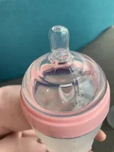 Biberones de silicona para bebé, Verde Botella/rosa, 5 oz y 8 oz, 2 paquetes, sin BPA