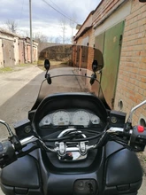 Extensión de parabrisas transparente para motocicleta, alerón de pantalla de viento, Deflector de flujo de aire ajustable, para Triumph Aprilia Honda