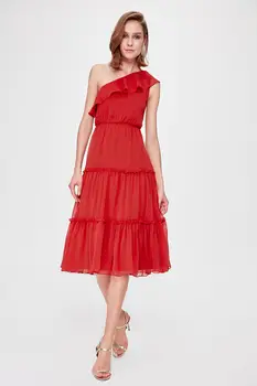 

Trendyol Flywheel Detail Dress TPRSS20EL0767