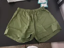 Pantalones cortos deportivos para mujer, con empalme de cordón, holgados, con bolsillos, cintura elástica, colores caramelo, de talla grande