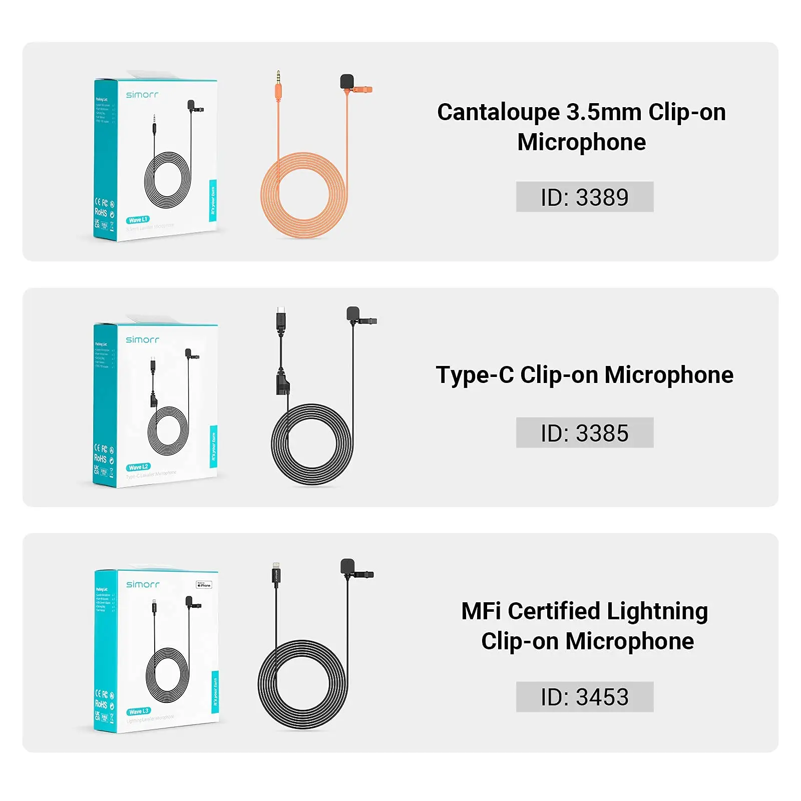 condenser microphone SmallRig L1-3.5mm TRS/TRRS Professional Lavalier Microphone for Mobile Phone Computer Vlogging Lapel Clip-on Mic 6.5ft 3388 podcast microphone