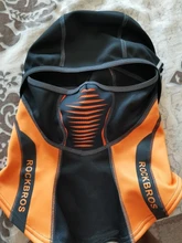 ROCKBROS-Mascarilla de esquí térmica, forro polar con protector para la cara, capucha de snowboard, bufandas de deporte al aire libre, a prueba de viento, casco para bici, pasamontañas