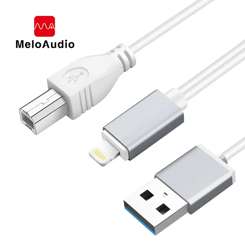 Кабель MeloAudio OTG с зарядным интерфейсом USB Type-B для Midi-контроллера совместимый
