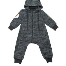 Комбинезон флисовый "Серый меланж"